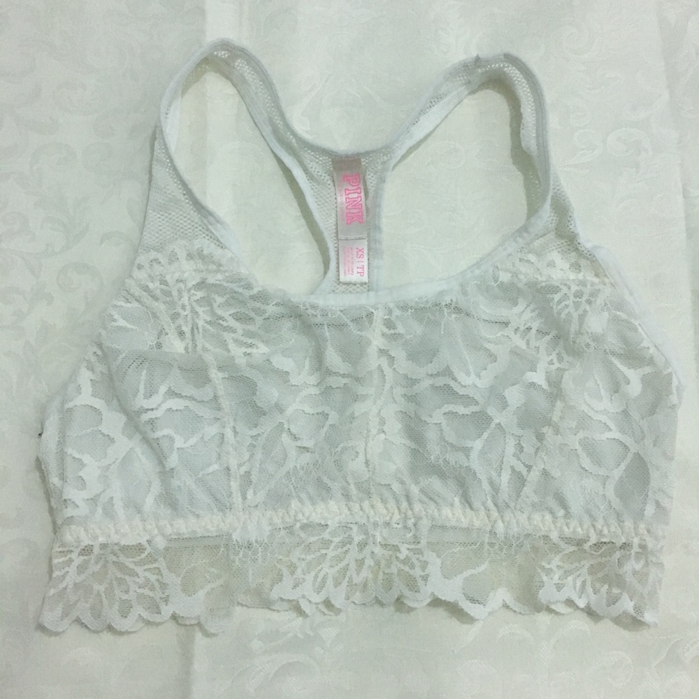 Victoria's Secret lace mesh scoop bralette